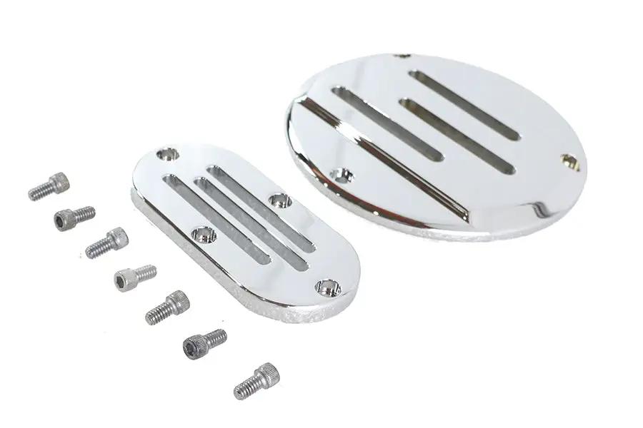 V-Twin Vented Derby and Inspection Cover Kit for Harley Davidson FXD and FXR by V-Twin