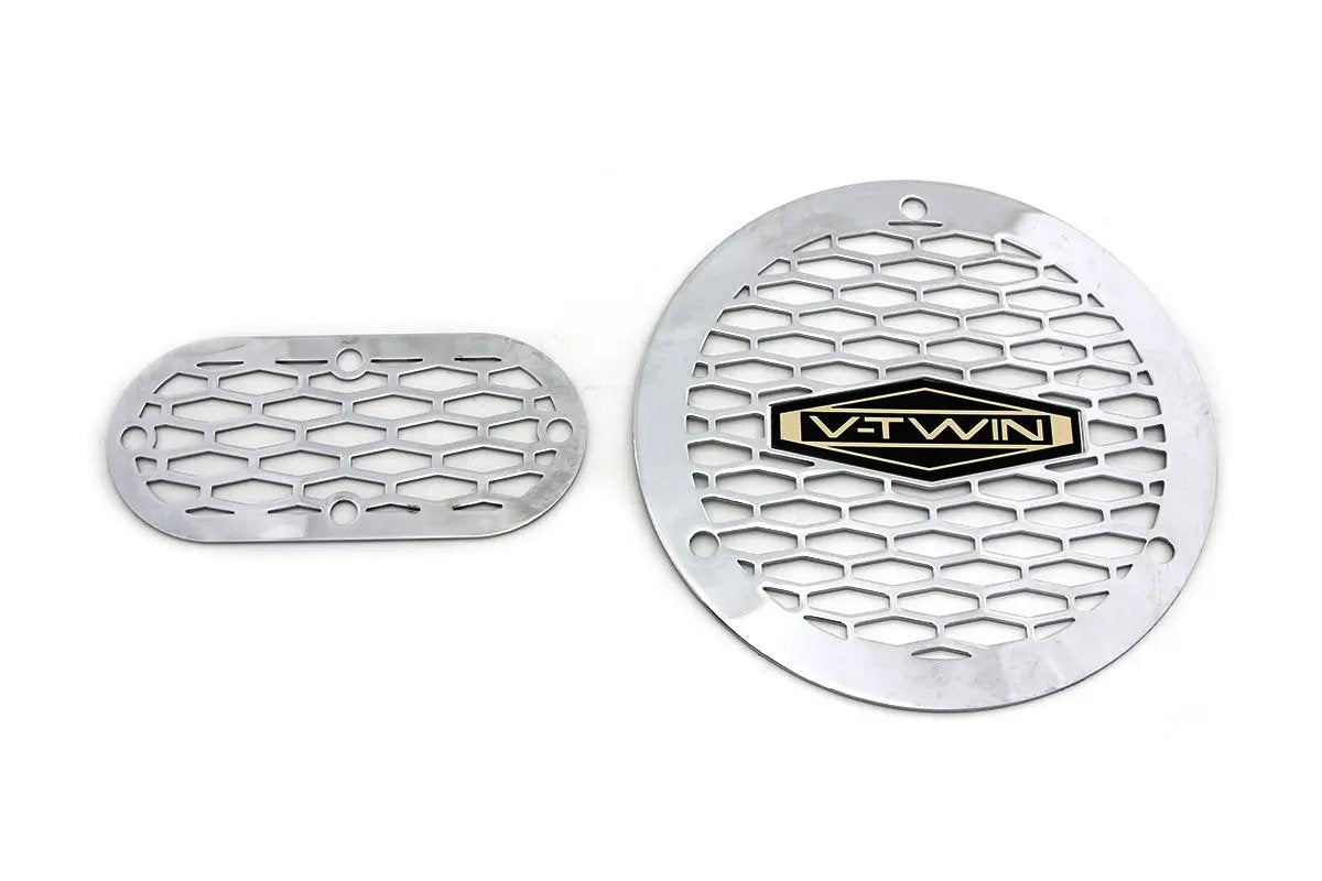 V-Twin Vented Derby and Inspection Cover Kit for Harley Davidson FXD and FXR Models by V-Twin