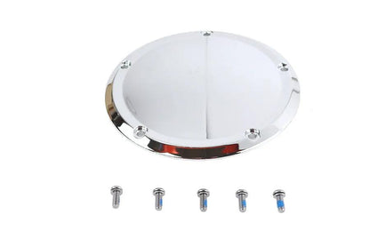 V-Twin 42-1232 Chrome 5-Hole Derby Cover for Harley Davidson FLT Models by V-Twin