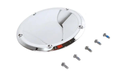 V-Twin 42-1232 Chrome 5-Hole Derby Cover for Harley Davidson FLT Models by V-Twin
