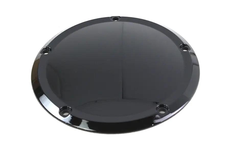 V-Twin Gloss Black 5-Hole Smooth Derby Cover for Harley Davidson FLT - Part #77926B by V-Twin