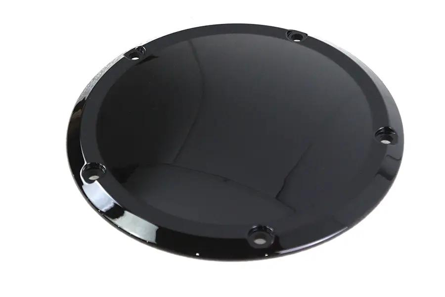 V-Twin Gloss Black 5-Hole Smooth Derby Cover for Harley Davidson FLT - Part #77926B by V-Twin