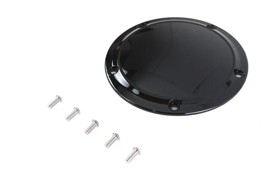 V-Twin Gloss Black 5-Hole Smooth Derby Cover for Harley Davidson FXST by V-Twin