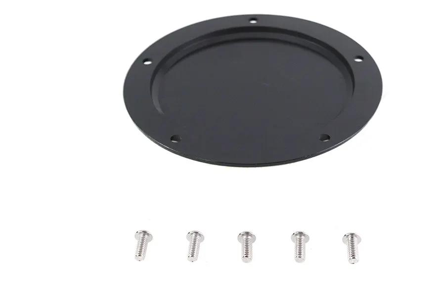 V-Twin Gloss Black 5-Hole Smooth Derby Cover for Harley Davidson FXST by V-Twin