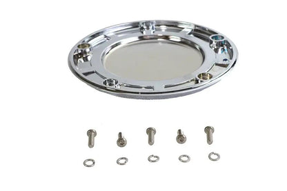 V-Twin 78617G 5-Hole Derby Cover with Gold Inlay for Harley Davidson FXST by V-Twin