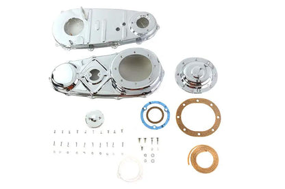 V-Twin Chrome Primary Cover Kit for Harley Davidson FL Models by V-Twin