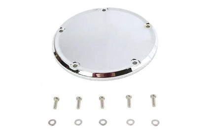 V-Twin Chrome 5-Hole Smooth Derby Cover for Harley Davidson FXST (Part #78617) by V-Twin