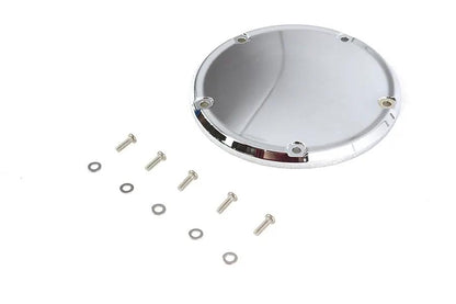 V-Twin Chrome 5-Hole Smooth Derby Cover for Harley Davidson FXST (Part #78617) by V-Twin