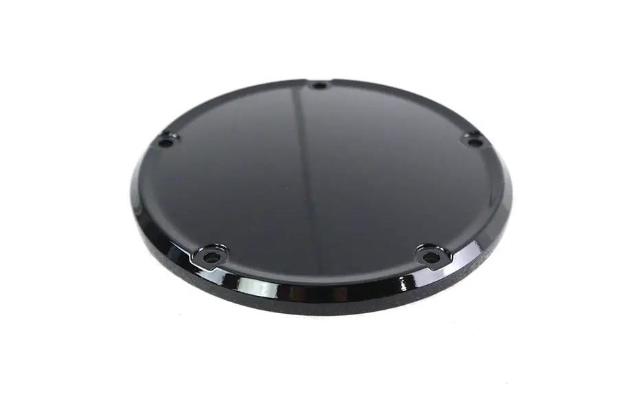 V-Twin M8 Gloss Black 5-Hole Smooth Derby Cover for Harley Davidson FXST by V-Twin