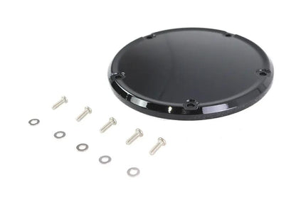 V-Twin M8 Gloss Black 5-Hole Smooth Derby Cover for Harley Davidson FXST by V-Twin