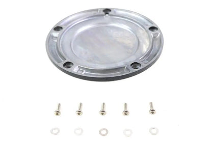 V-Twin M8 Gloss Black 5-Hole Smooth Derby Cover for Harley Davidson FXST by V-Twin
