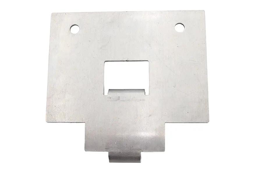 V-Twin D-3306 Zinc Oil Tank Rear Mount Battery Plate for Wrap-Around Oil Tanks by V-Twin