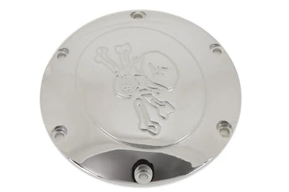 V-Twin Chrome Skull with Cross Bones Derby Cover for Harley Davidson XL (2004-2013) by V-Twin