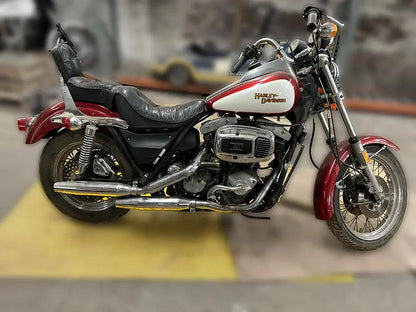 V-Twin FXR Frame Side Cover Set Vented for Harley Davidson FXR (1982-1991) by V-Twin