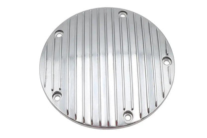 V-Twin 80 Inch Finned Derby Cover Chrome for Harley-Davidson - Part 71033P by V-Twin