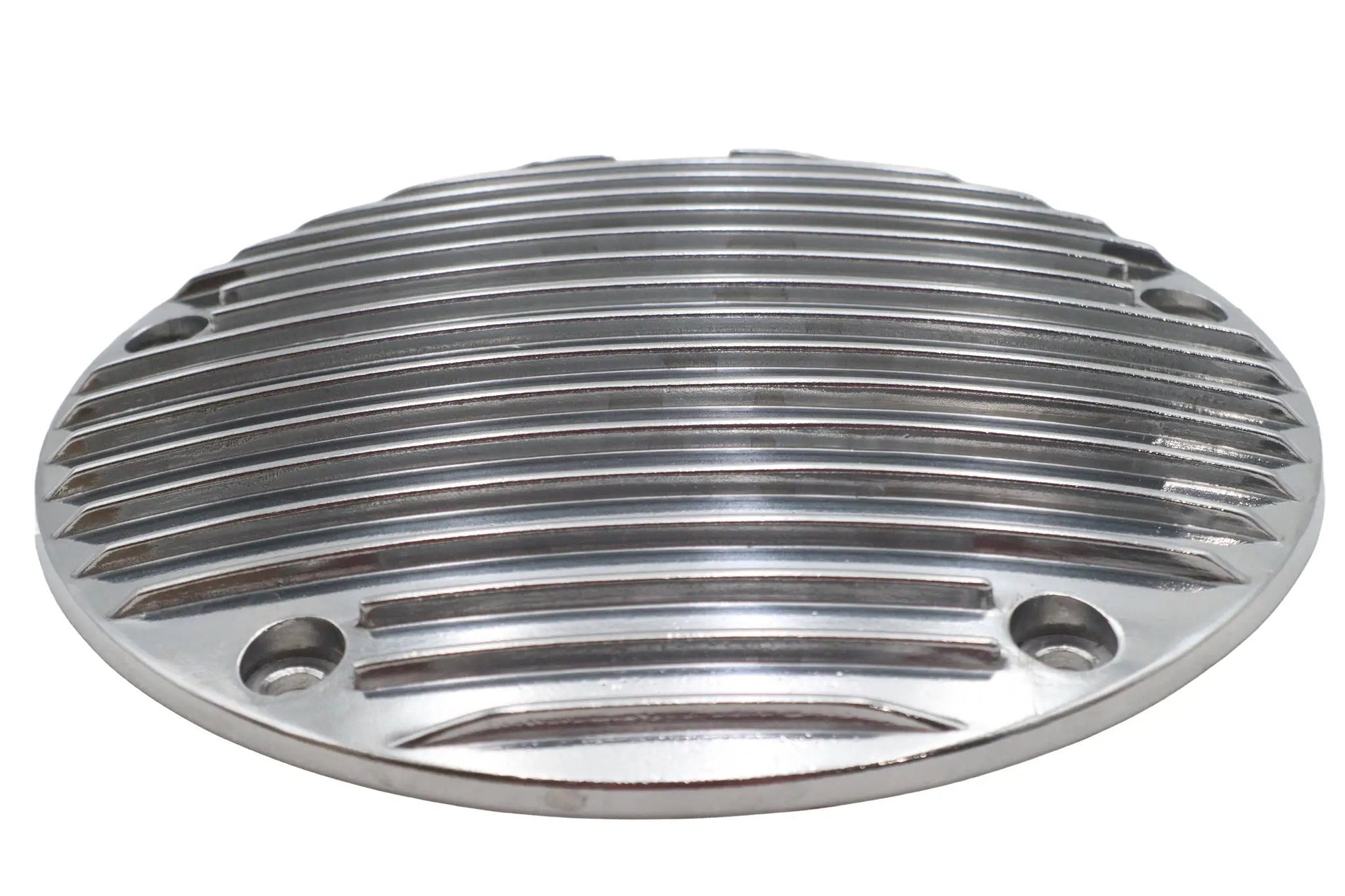 V-Twin 80 Inch Finned Derby Cover Chrome for Harley-Davidson - Part 71033P by V-Twin