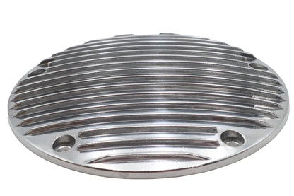 V-Twin 80 Inch Finned Derby Cover Chrome for Harley-Davidson - Part 71033P by V-Twin