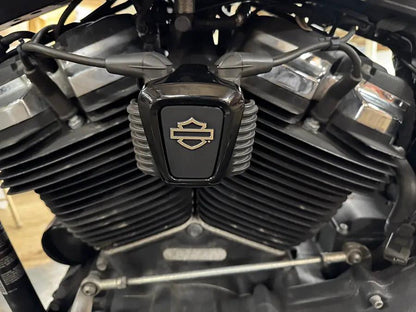 OE M8 Logo Coil Cover for Harley Davidson FXST and FLST Models by OE
