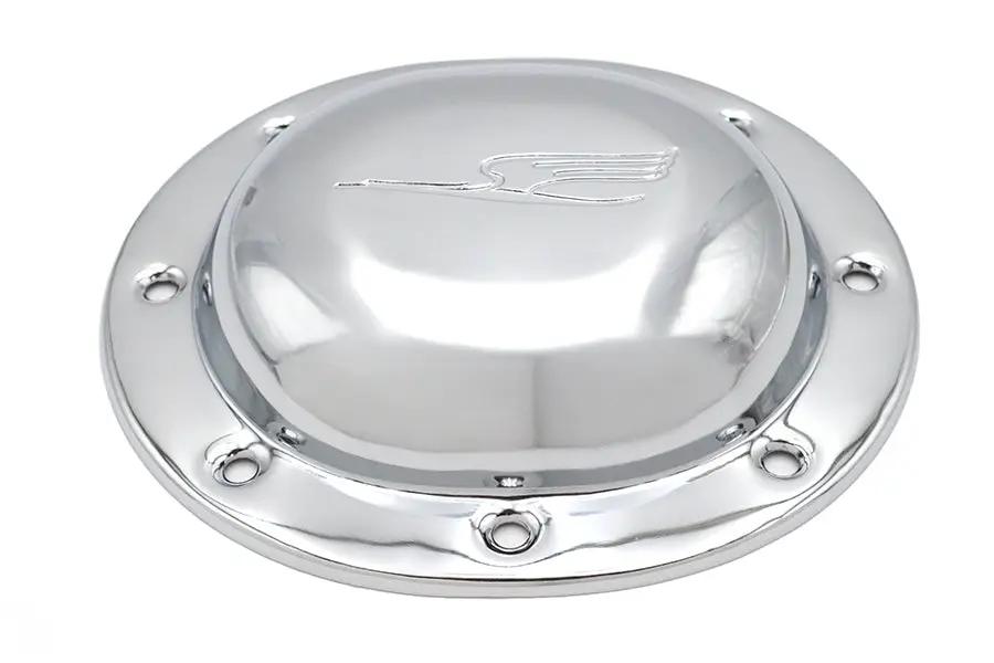 V-Twin Replica Bird Style Derby Cover Chrome for Harley Davidson EL & UL Models by V-Twin