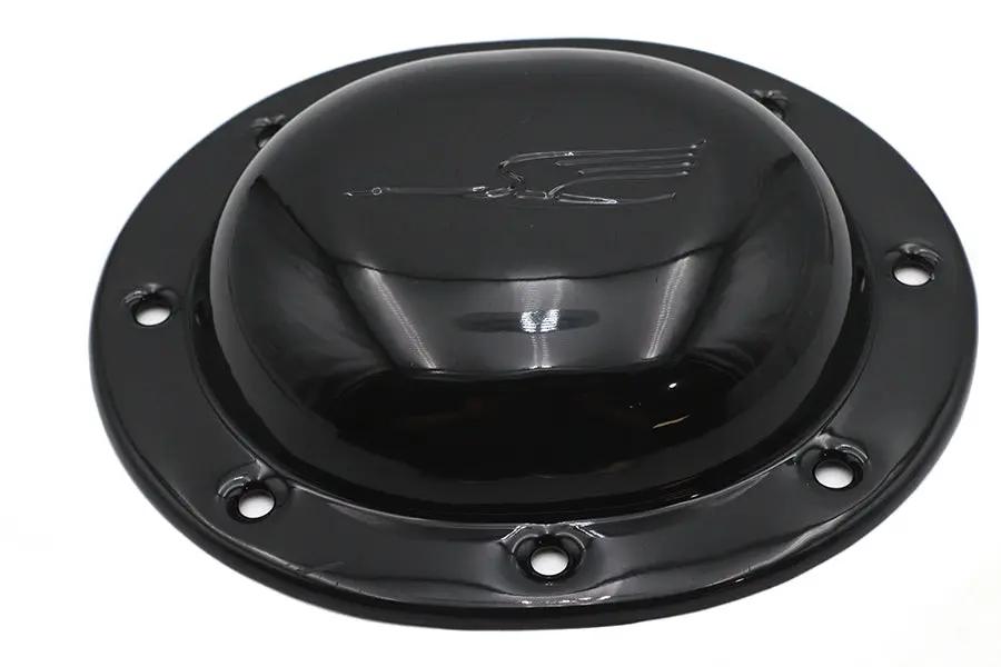 V-Twin Replica Bird Style Derby Cover in Black for Harley Davidson EL and UL Models - Part 14024B by V-Twin