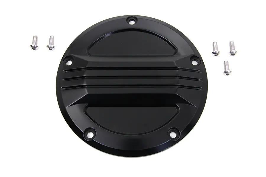 V-Twin Black Air Flow Derby Cover for Harley Davidson FXD Models - Part #77910B by V-Twin