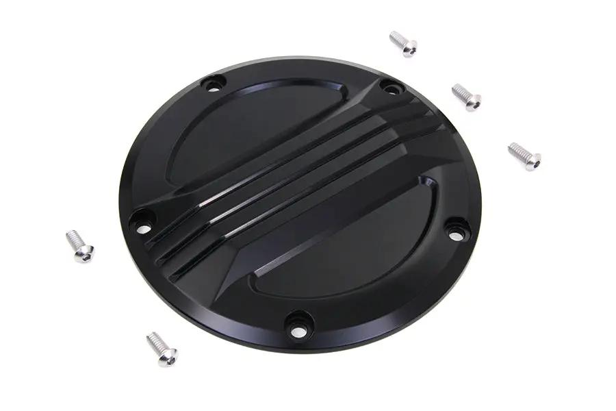 V-Twin Black Air Flow Derby Cover for Harley Davidson FXD Models - Part #77910B by V-Twin