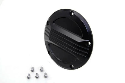 V-Twin Black Air Flow Derby Cover for Harley Davidson FXD Models - Part #77910B by V-Twin