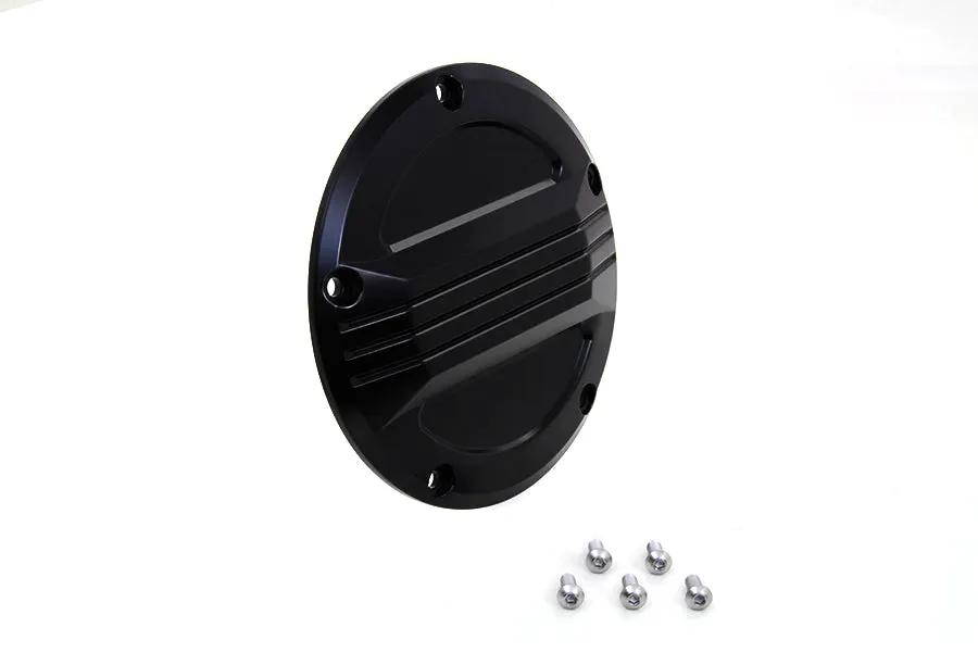 V-Twin Black Air Flow Derby Cover for Harley Davidson FXD Models - Part #77910B by V-Twin
