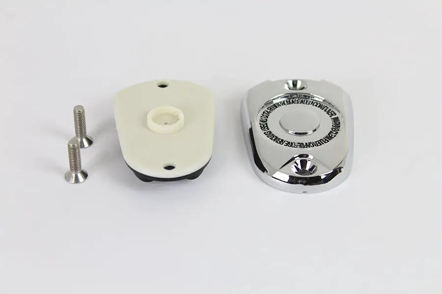 V-Twin 78073C Chrome Rear Master Cylinder Cover for Harley Davidson XL Models by V-Twin
