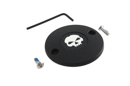 V-Twin M8 Ignition System Cover with Skull Design for Harley Davidson FLT and FXST Models by V-Twin