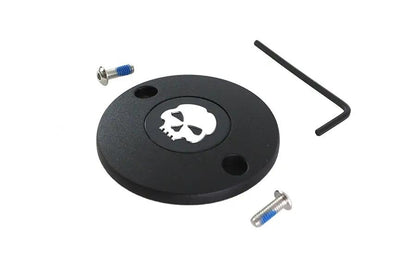 V-Twin M8 Ignition System Cover with Skull Design for Harley Davidson FLT and FXST Models by V-Twin