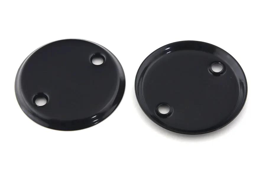 V-Twin 45 Inch Inspection Cover Set in Black for Harley Davidson G Models by V-Twin