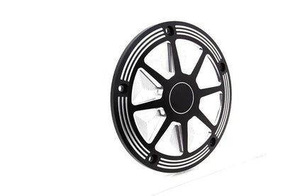 V-Twin Black Contrast Derby Cover for Harley Davidson FLST - Part #78089 by V-Twin