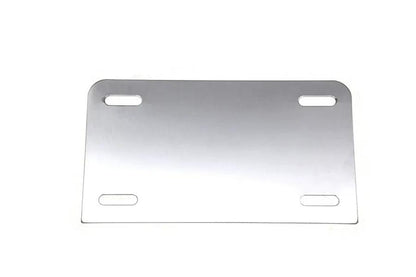 V-Twin Chrome License Plate Frame Backing Plate - Durable Motorcycle Accessory by V-Twin