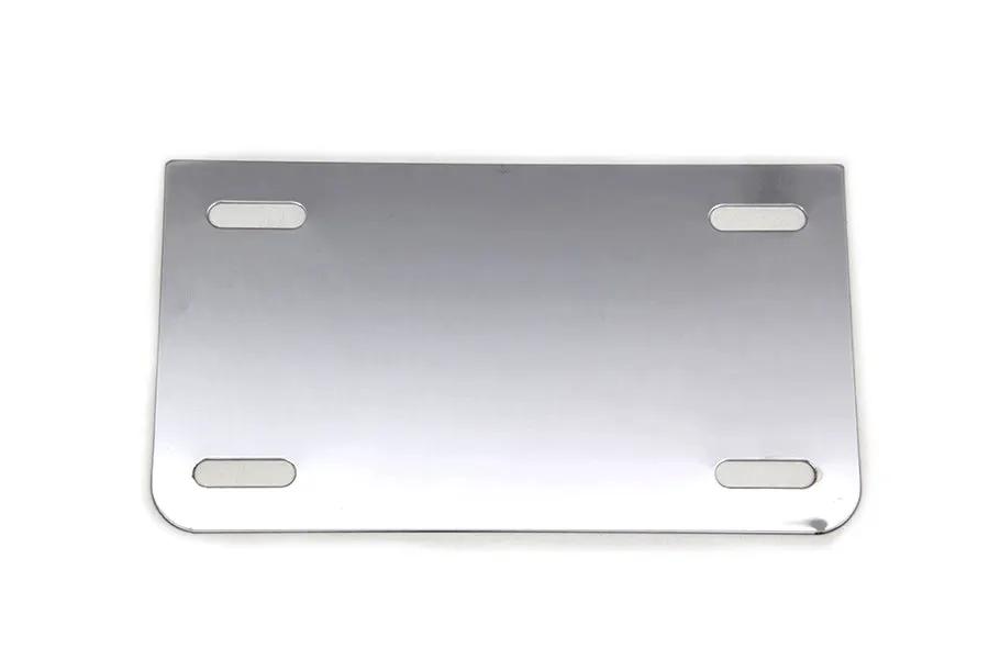 V-Twin Chrome License Plate Frame Backing Plate - Durable Motorcycle Accessory by V-Twin