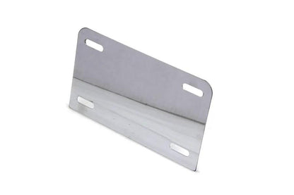 V-Twin Chrome License Plate Frame Backing Plate - Durable Motorcycle Accessory by V-Twin