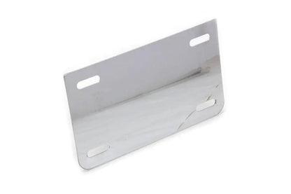 V-Twin Chrome License Plate Frame Backing Plate - Durable Motorcycle Accessory by V-Twin