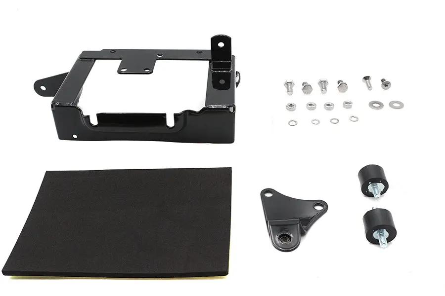 V-Twin Black Battery Carrier Kit for Harley Davidson FLH Models Part #19405B by V-Twin