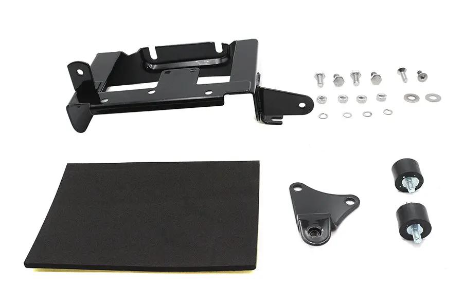 V-Twin Black Battery Carrier Kit for Harley Davidson FLH Models Part #19405B by V-Twin