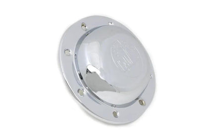 V-Twin Chrome Derby Cover with 1940 World's Fair Logo for Harley Davidson EL & FL Models - Part #14012D by V-Twin