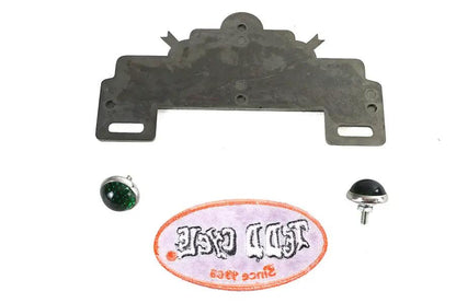 V-Twin World's Fair License Plate Topper Kit - 2-3/4 Inch Aluminum Plate Accessory by V-Twin
