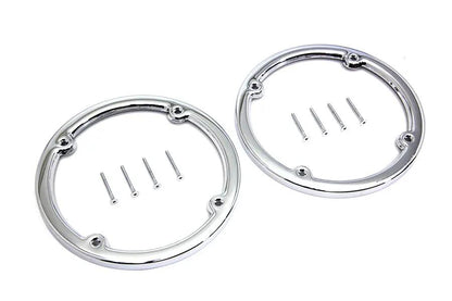 V-Twin Chrome Rear Tour-Pak Speaker Trim Set for Harley Davidson FLHTCU (1998-2007) by V-Twin