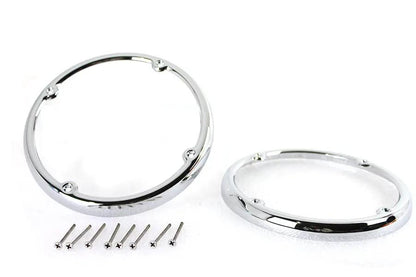 V-Twin Chrome Rear Tour-Pak Speaker Trim Set for Harley Davidson FLHTCU (2014-2023) by V-Twin