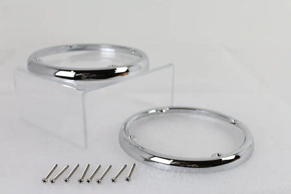 V-Twin Chrome Rear Tour-Pak Speaker Trim Set for Harley Davidson FLHTCU (2014-2023) by V-Twin