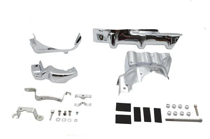 V-Twin Transmission Interface and Inner Primary Cover Chrome for Harley Davidson FXST & FLST Models by V-Twin