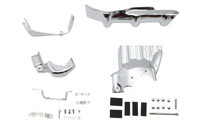 V-Twin Transmission Interface and Inner Primary Cover Chrome for Harley Davidson FXST & FLST Models by V-Twin