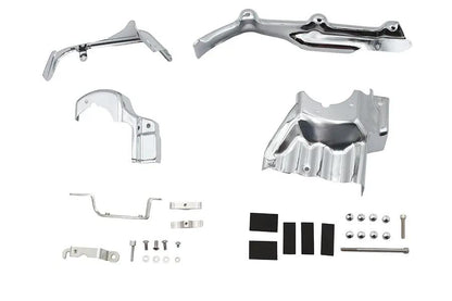 V-Twin Transmission Interface and Inner Primary Cover Chrome for Harley Davidson FXST & FLST Models by V-Twin