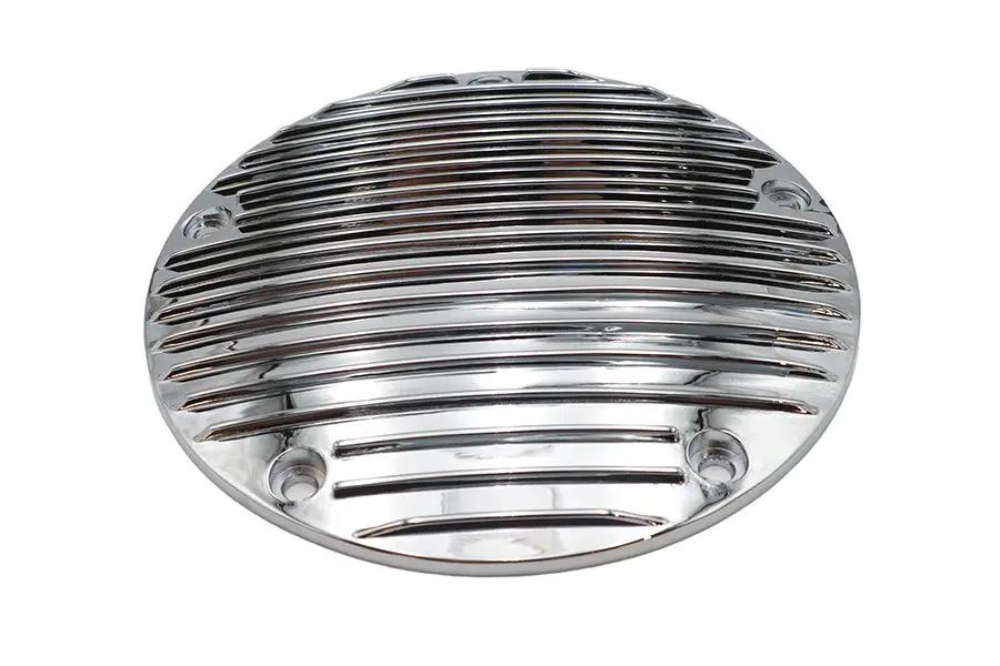 V-Twin Finned Derby Cover Chrome for Harley Davidson – Inner Diameter 7-1/4 Inches by V-Twin