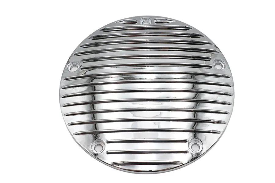 V-Twin Finned Derby Cover Chrome for Harley Davidson – Inner Diameter 7-1/4 Inches by V-Twin