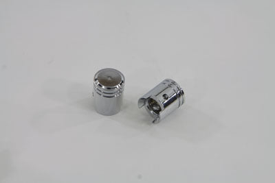 V-Twin Part 99-6224 Piston Design Tire Valve Stem Cover Set